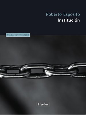 cover image of Institución